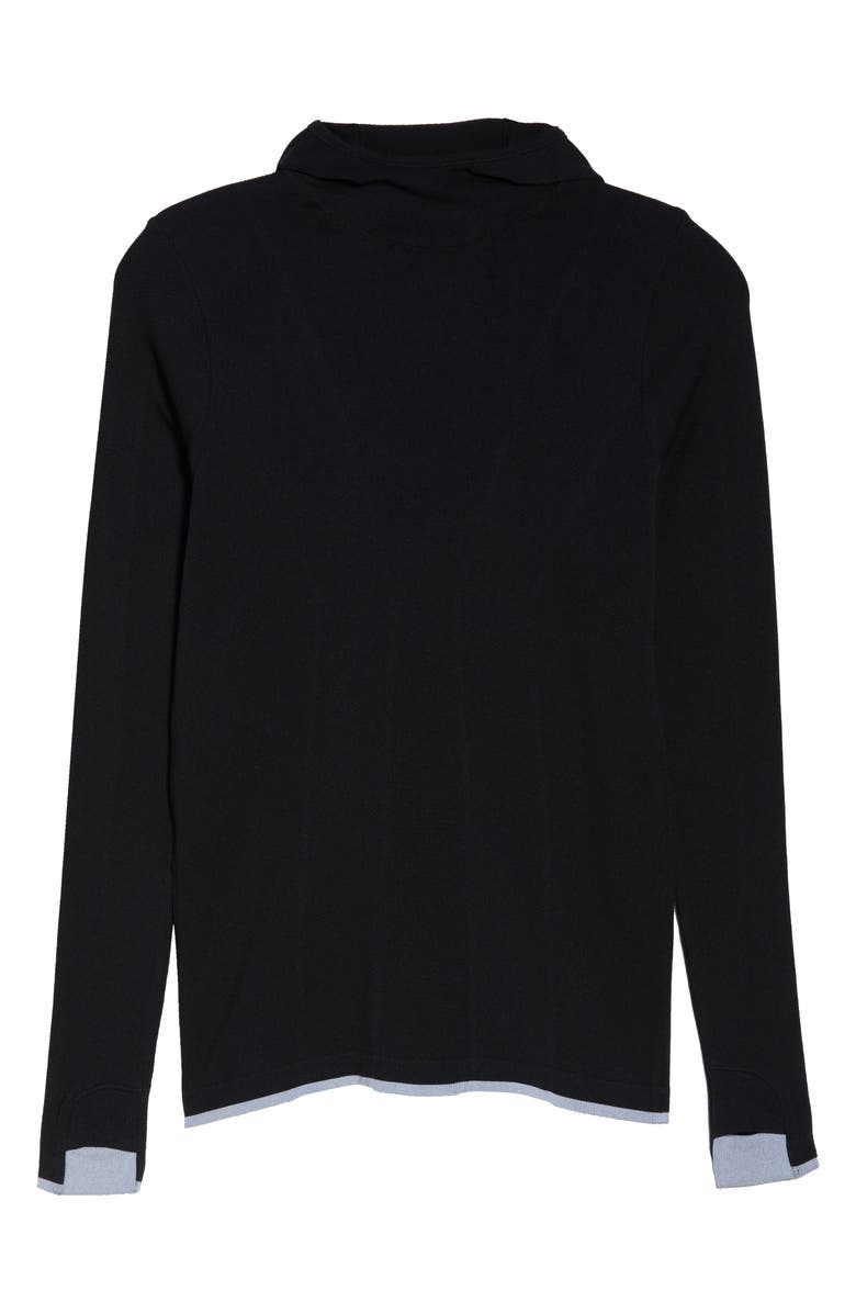 Zella Women's Tipped Seamless Hoodie, Main, color, 