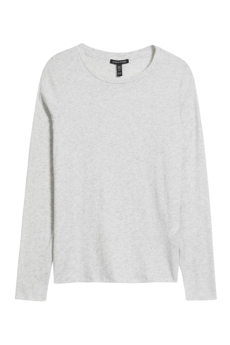Crewneck Long Sleeve Top, Alternate, color, NIMBUS
