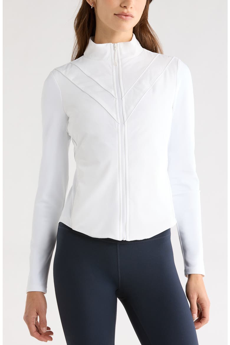 Tiebreaker Performance Hybrid Jacket, Alternate, color, WHITE