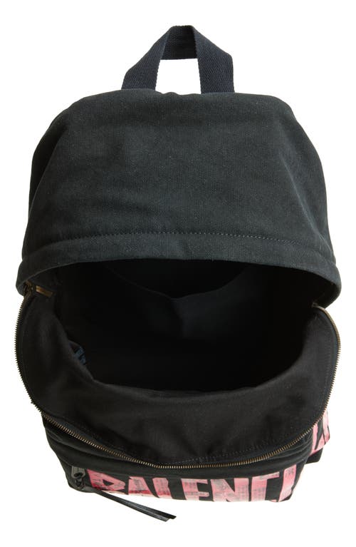 Balenciaga Tape Type Logo Canvas Backpack