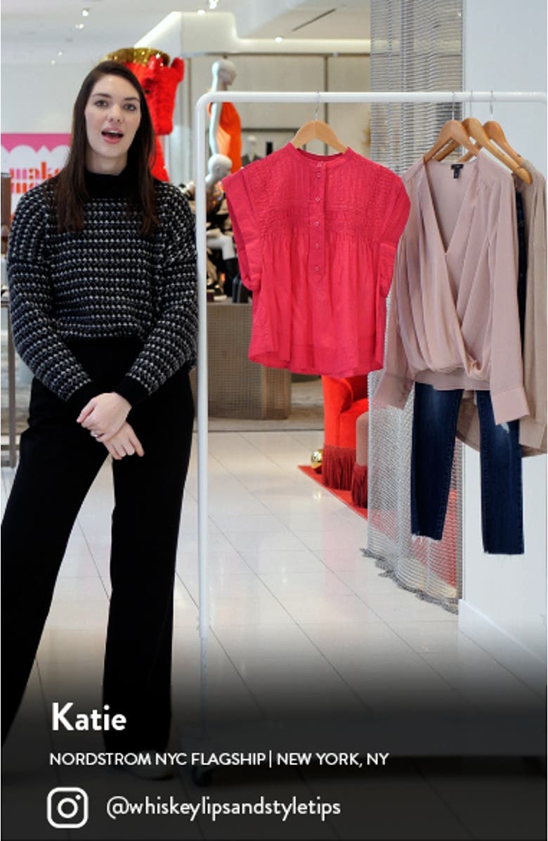 Leaza Pintuck Cotton Blouse, sales video thumbnail