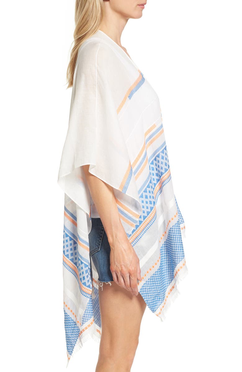 Rebecca Minkoff Broken Stripe Cape, Alternate, color,