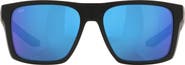 Costa Del Mar Pargo 60mm Mirrored Polarized Square Sunglasses
