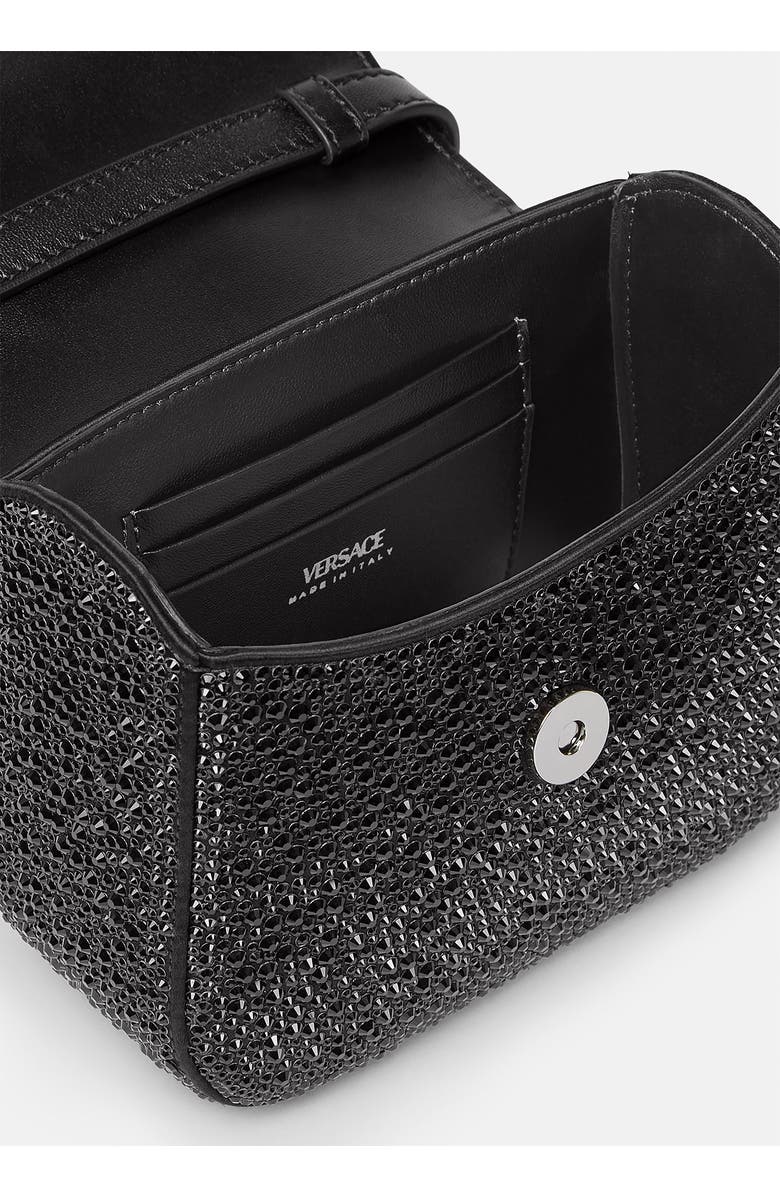Versace Mini Crystal La Medusa Handbag, Alternate, color,