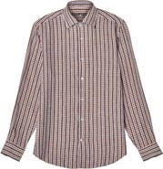 Robert Talbott Morgan Multi Check Linen Shirt