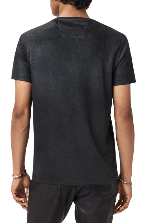 John Varvatos Wrought Iron Organic Cotton Graphic T-shirt In Black