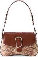 Brahmin Nerida Python Embossed & Smooth Leather Shoulder Bag