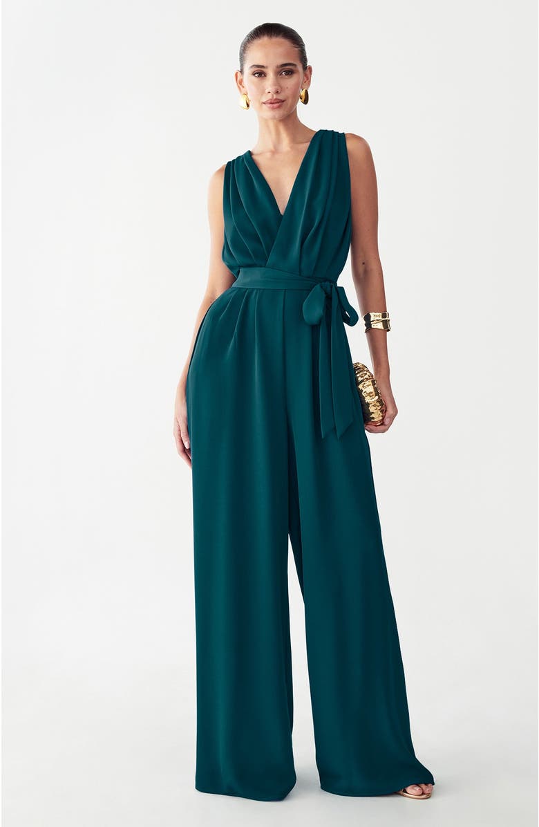 BWLDR Alina Jumpsuit, Alternate, color, Teal