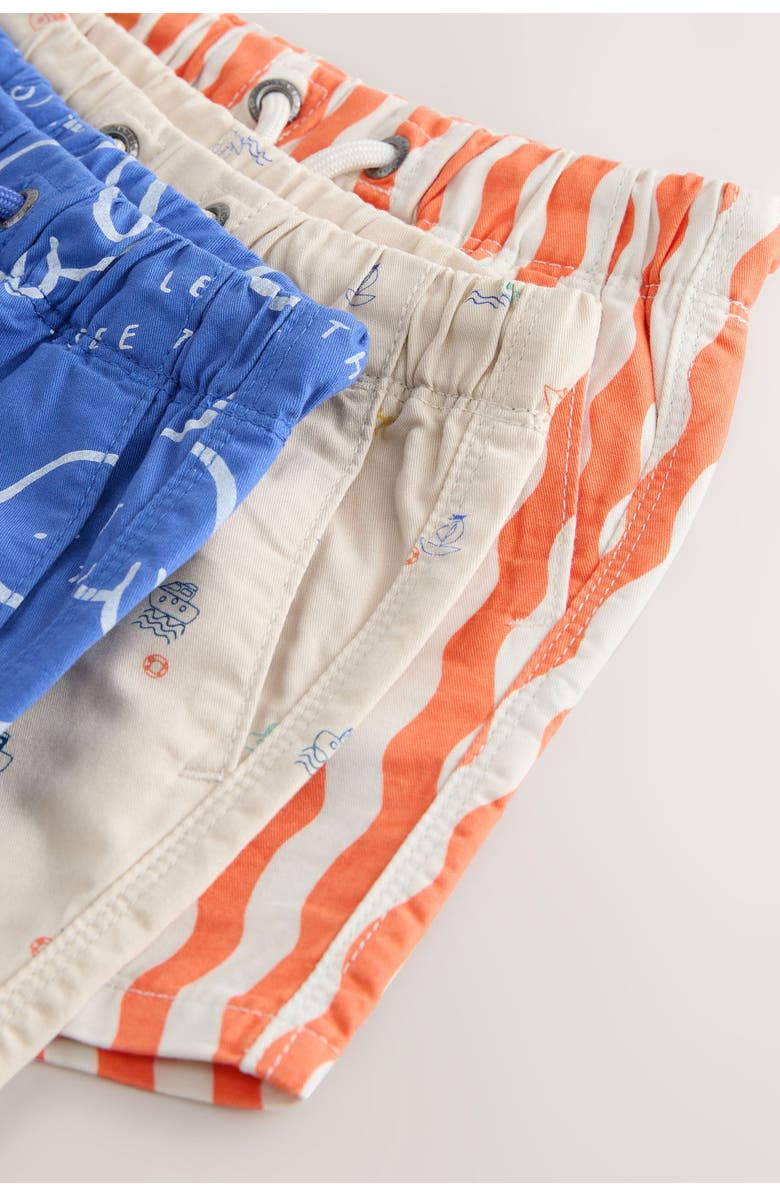 NEXT Kids' 3-Pack Geo Print Shorts, Alternate, color, Blue