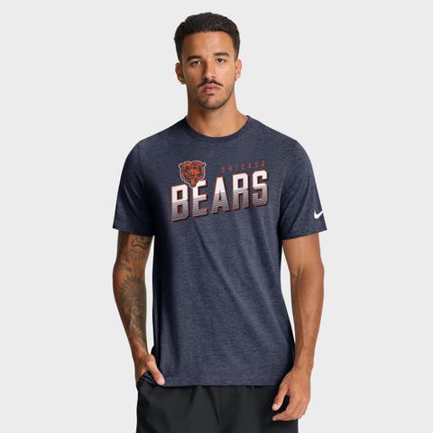 Men's Nike Heather Navy Chicago Bears Believe The Game Tri-Blend T-Shirt
