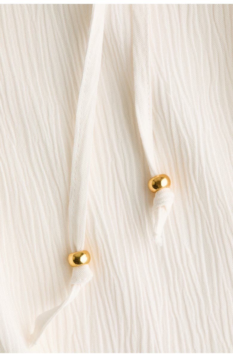 H&M Viscose Drawstring Trousers, Alternate, color, White