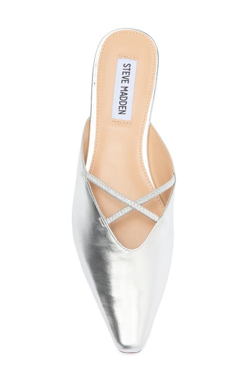 Shop Steve Madden Pammie Mule In Silver