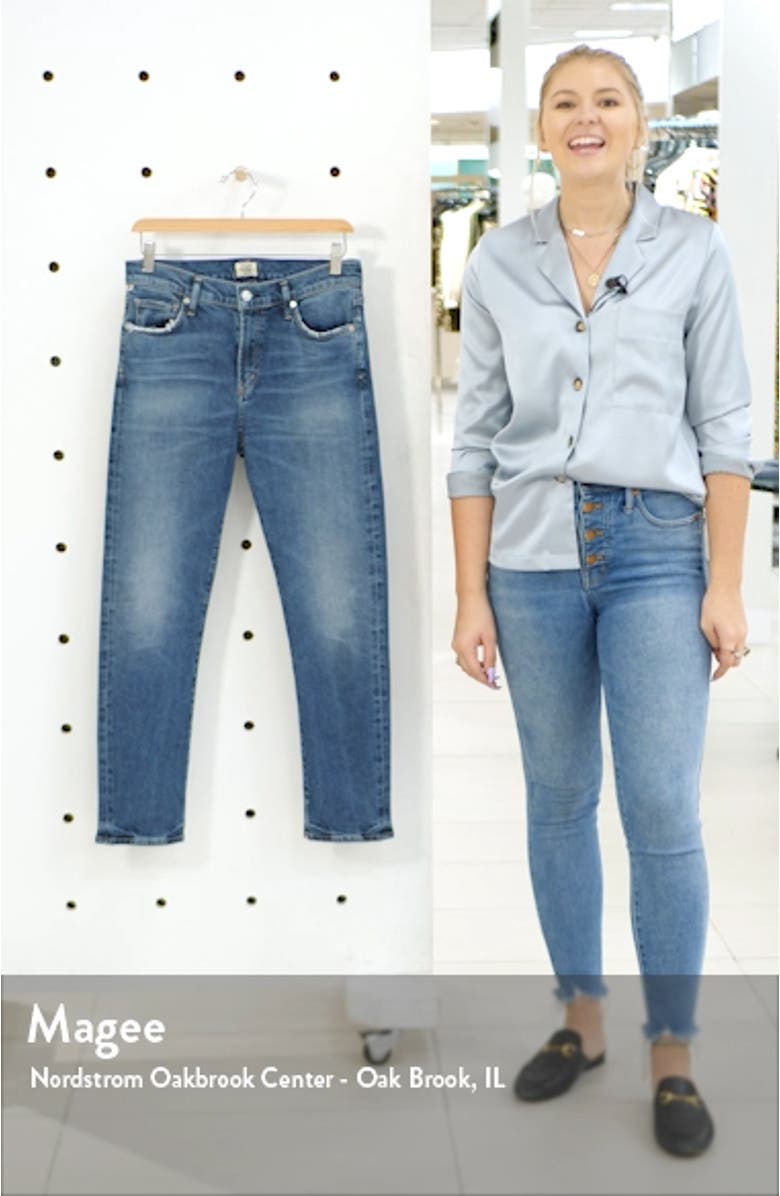 Harlow High Waist Ankle Slim Cut Jeans, sales video thumbnail