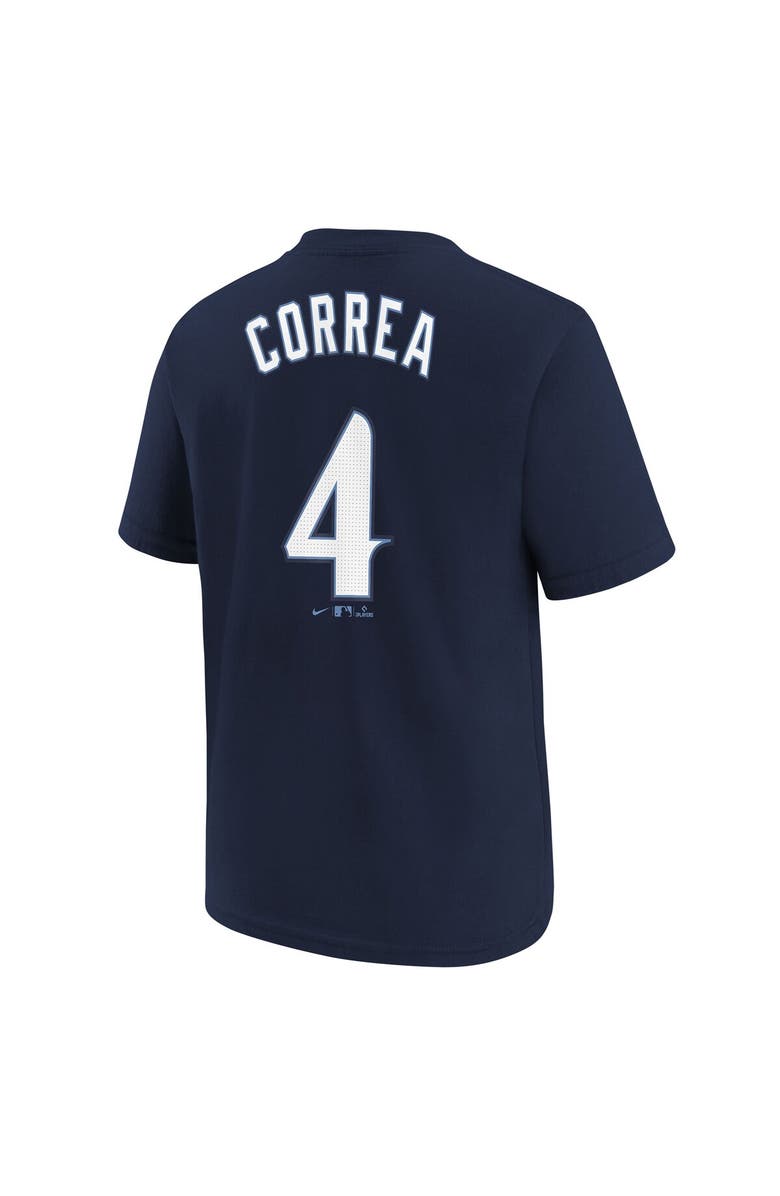Nike Youth Nike Carlos Correa Navy Minnesota Twins 2024 City Connect Name & Number T-Shirt, Alternate, color, 
