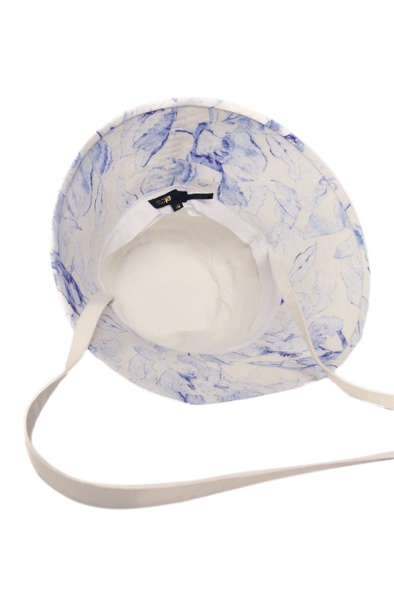 maje Watercolour themed long bucket hat, Alternate, color,