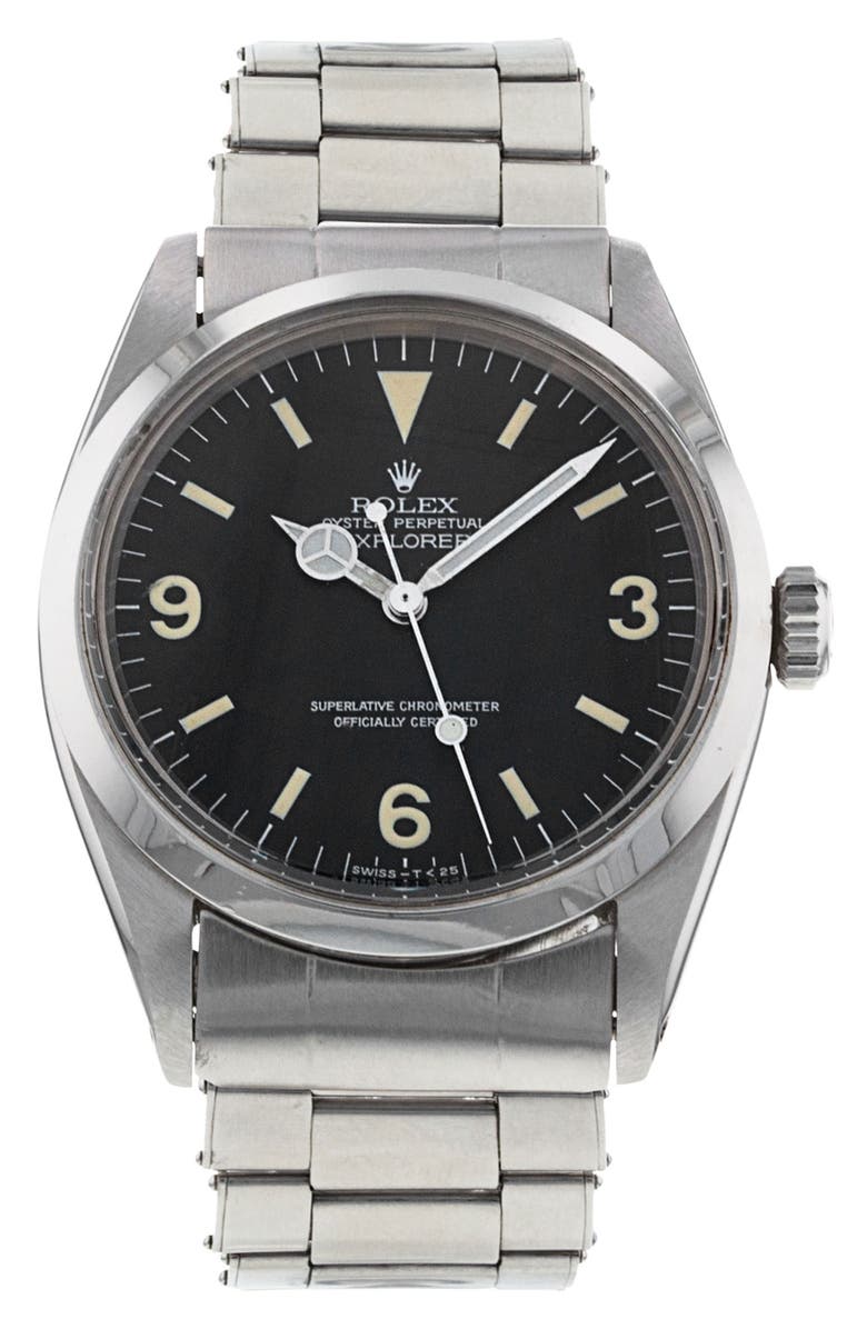 Watchfinder & Co. Rolex Preowned Explorer Automatic Bracelet Watch, 36mm, Main, color,