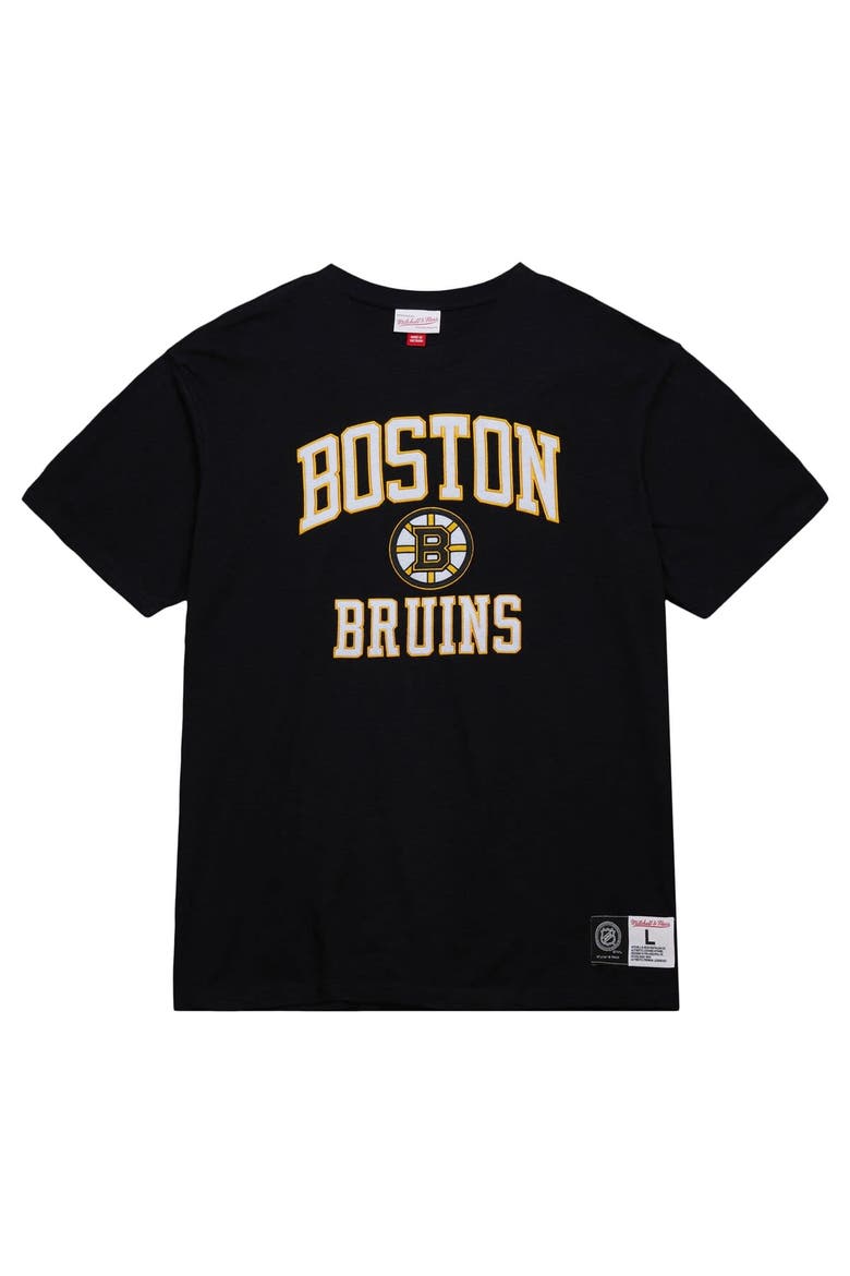 Men's Mitchell & Ness Black Boston Bruins Legendary Slub T-Shirt, Alternate, color, Black