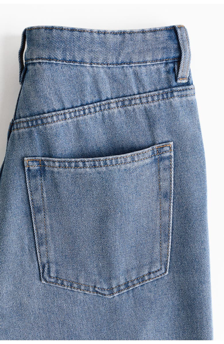 H&M Straight High Jeans, Alternate, color, Light Denim Blue