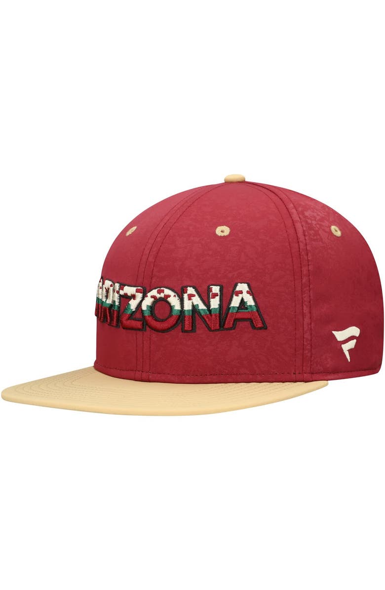 FANATICS Men's Fanatics Garnet/Gold Arizona Coyotes Vintage Hockey Alternate Logo Snapback Hat, Alternate, color, 