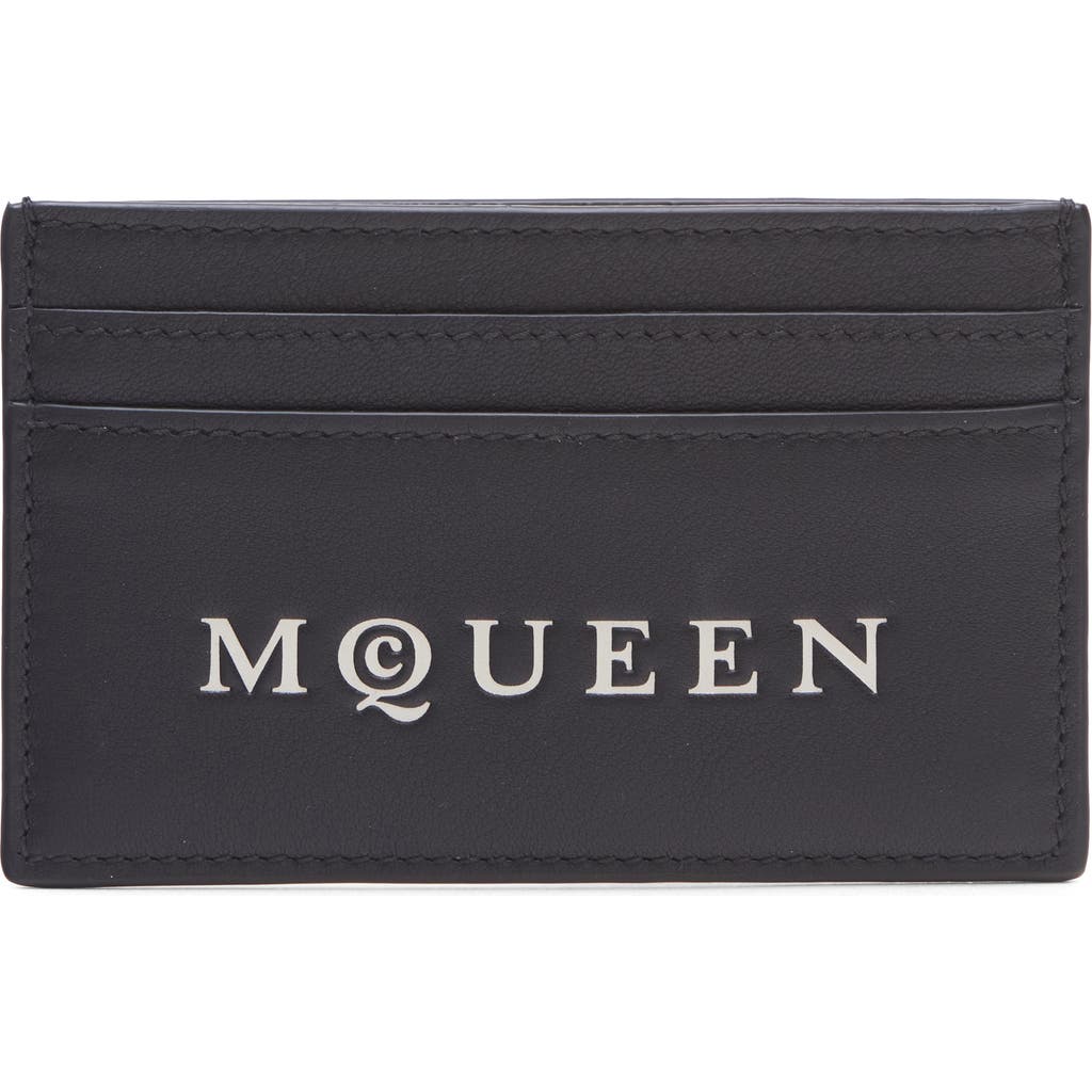 Alexander Mcqueen Mcqueen Leather Card Case In Multi