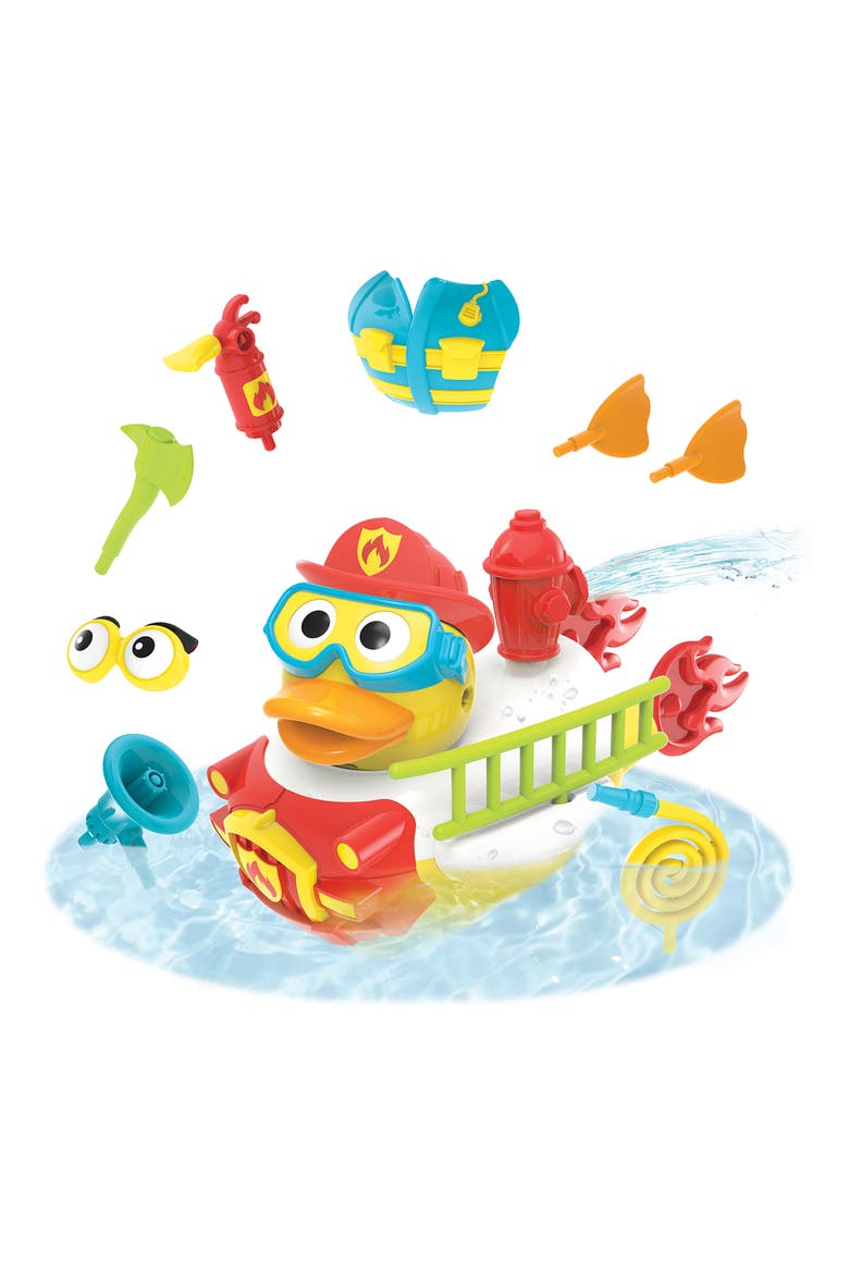 Jet Duck Create A Firefighter Toy, Main, color, MULTI