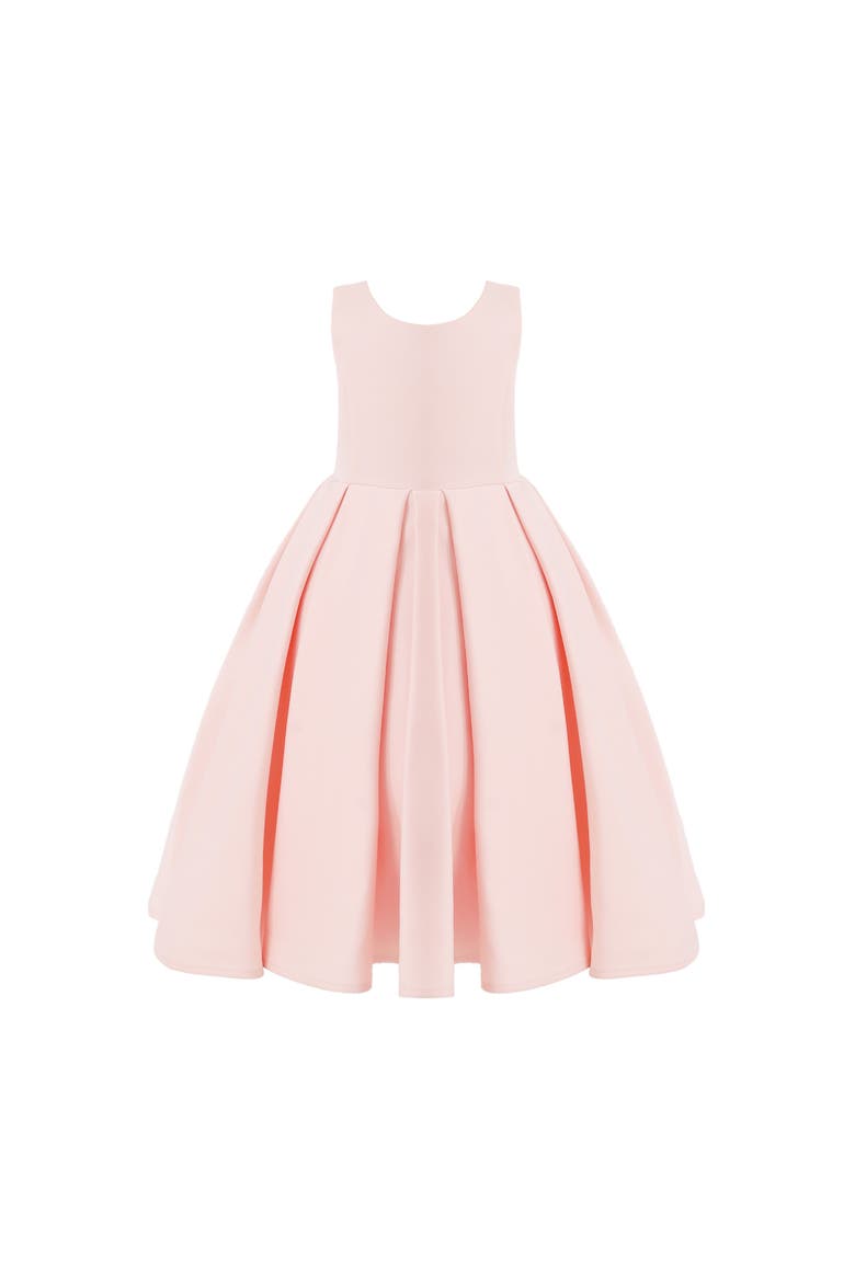 Satin Bow-Back Dress, Main, color, Pink