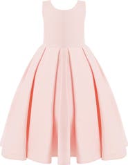 Tulleen Satin Bow-Back Dress