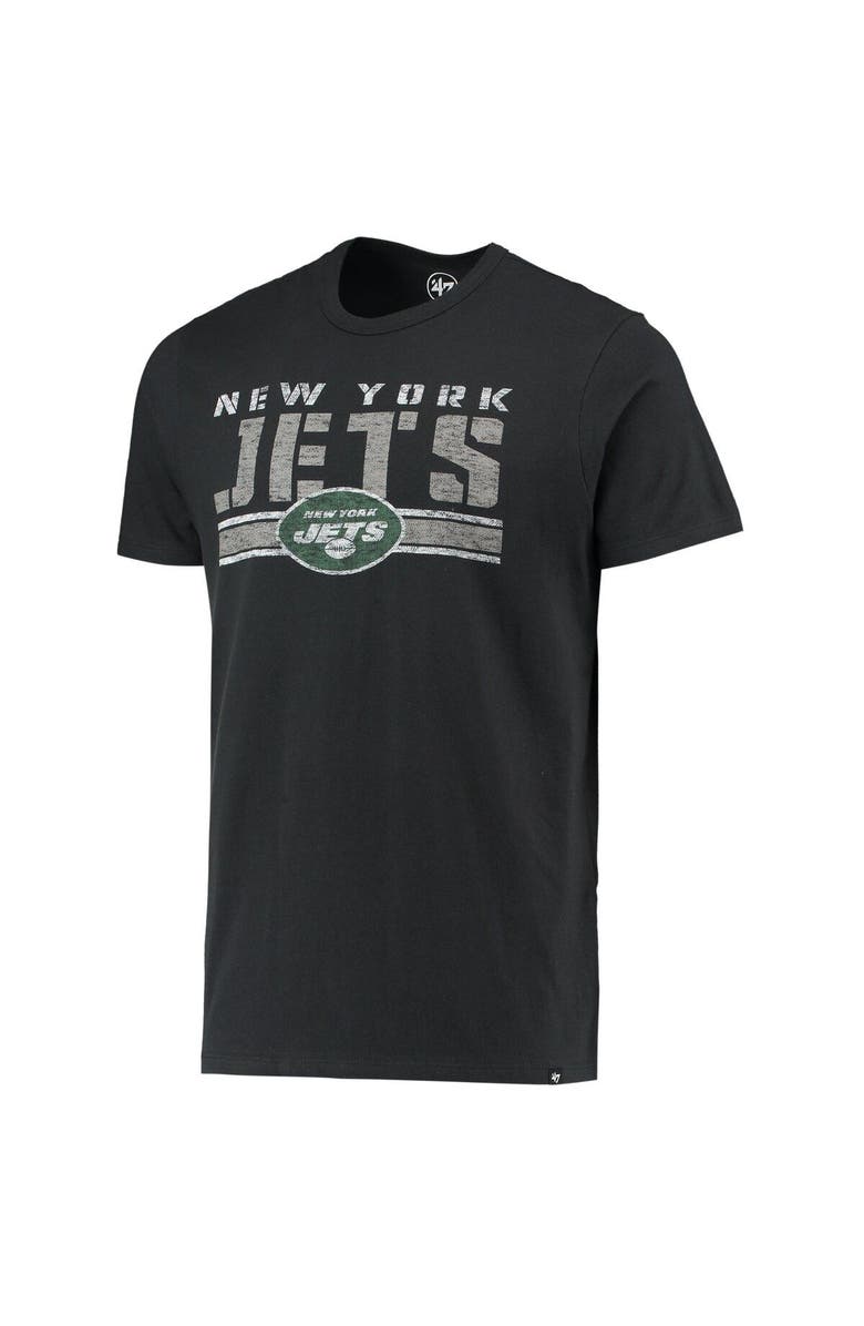 '47 Men's '47 Black New York Jets Team Stripe T-Shirt, Alternate, color, 