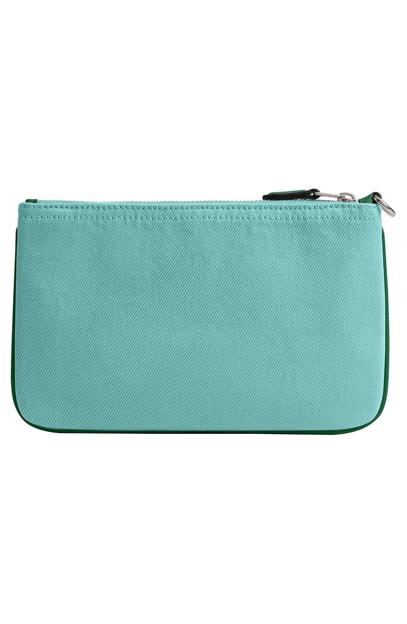 COACH Small Essential Denim Wristlet, Alternate, color, 