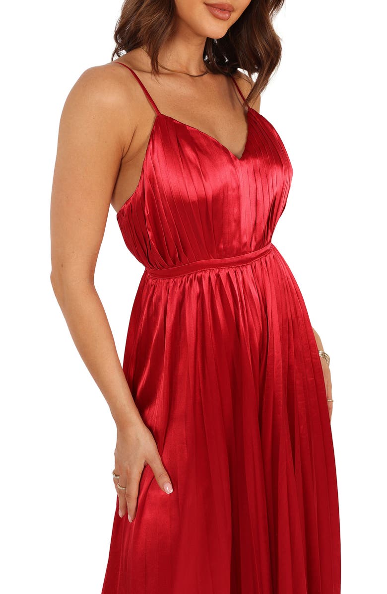 Petal & Pup Eden Pleated Wide Leg Jumpsuit, Alternate, color, 