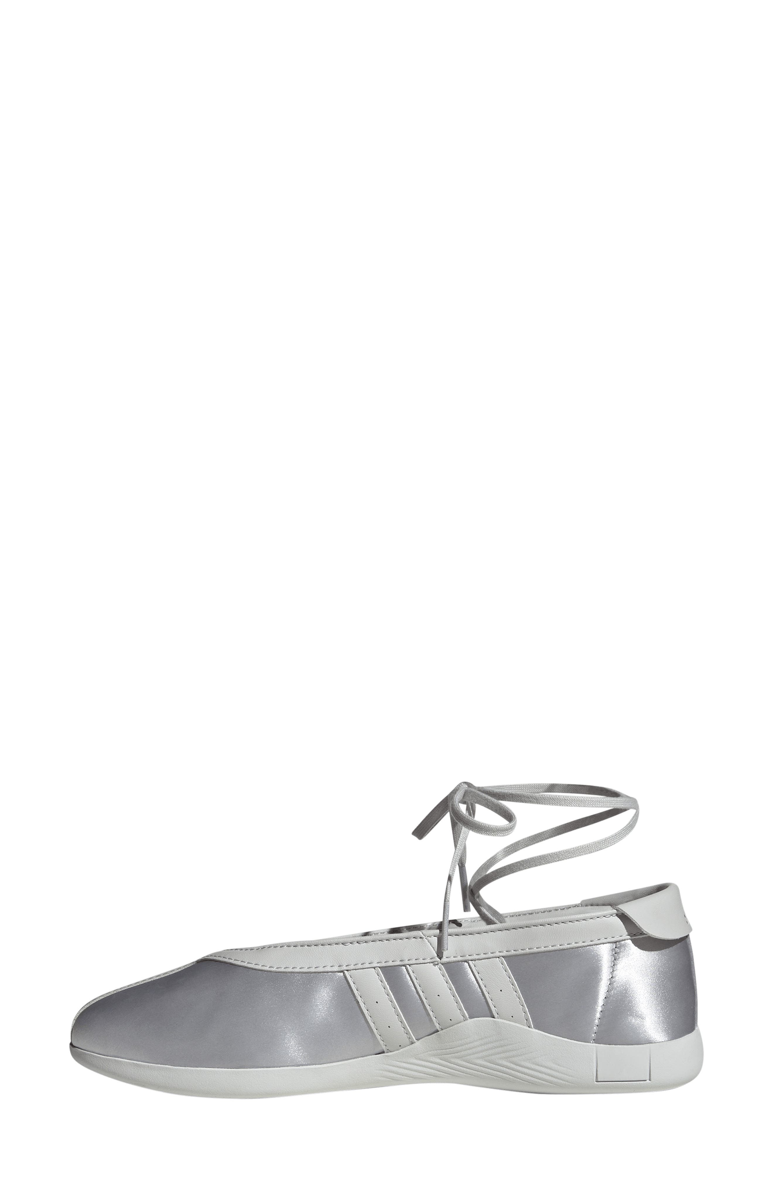 Taekwondo Mei Ballet Flat, Alternate, color, SILVER/ GREY ONE/ WHITE