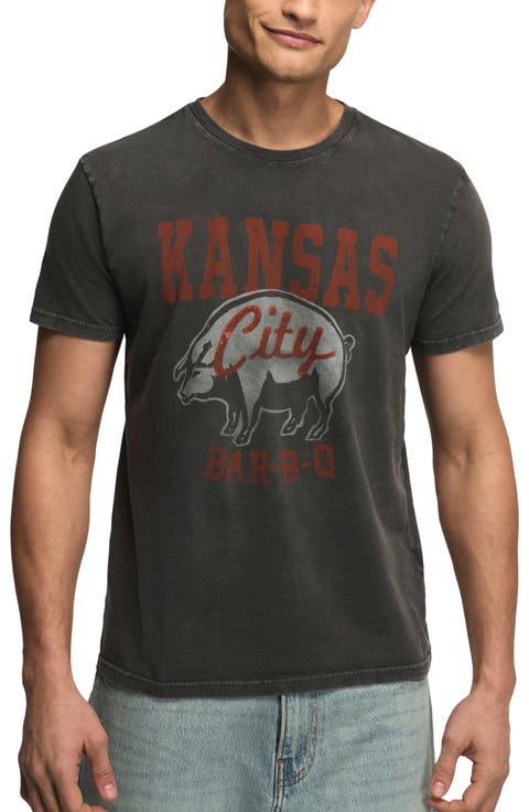 Kansas City BBQ Cotton Graphic T-Shirt