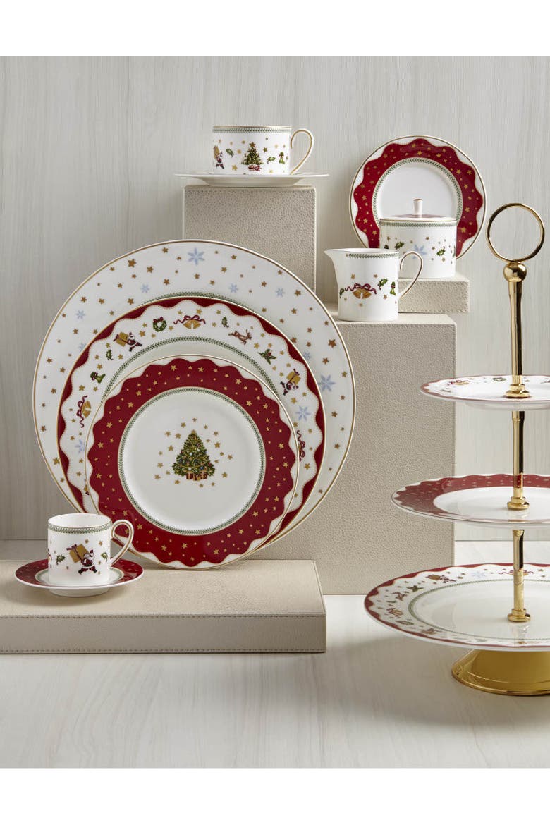 My Noel 3-Tier Cake Stand, Alternate, color, White