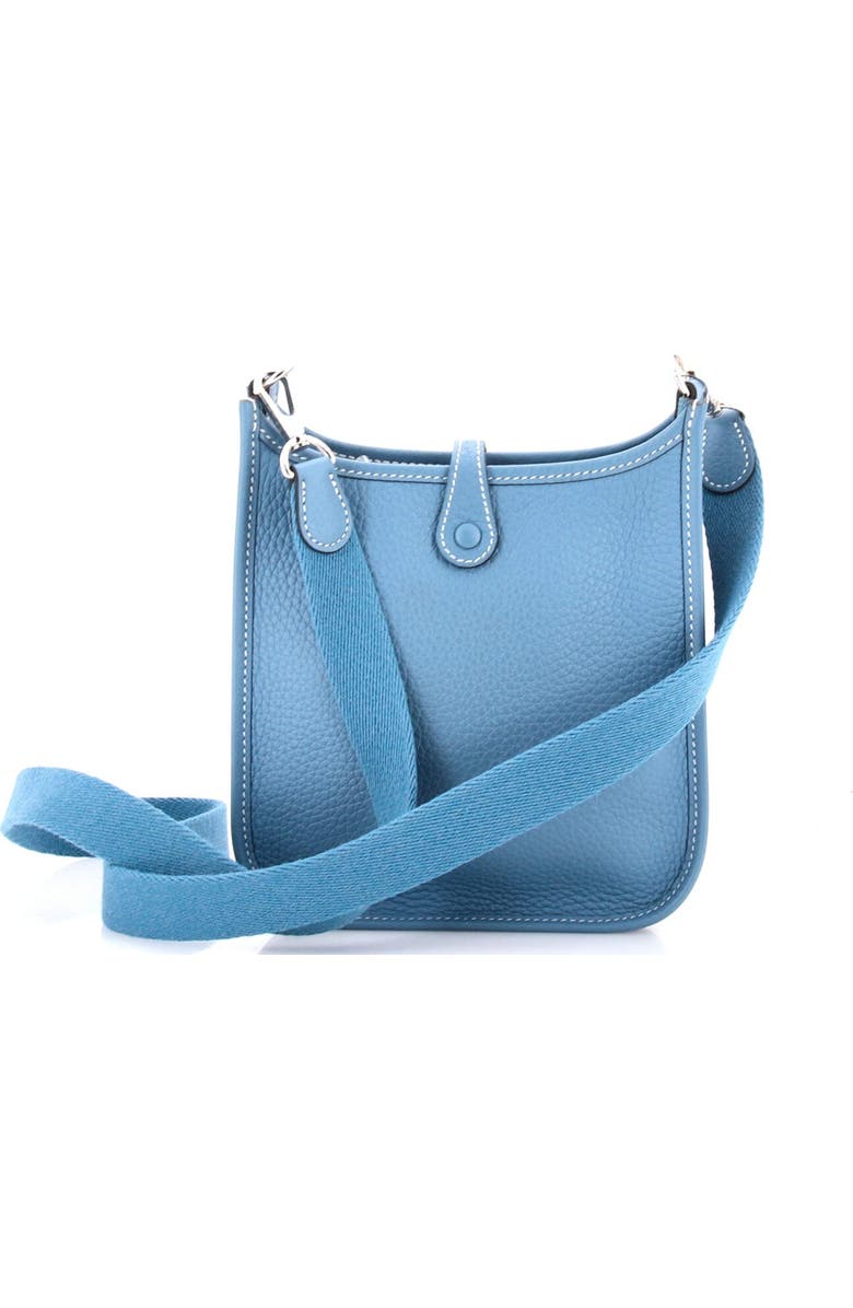 Pre-Owned Hermes Evelyne Bag Gen III Clemence TPM, Alternate, color, Bleu Jean