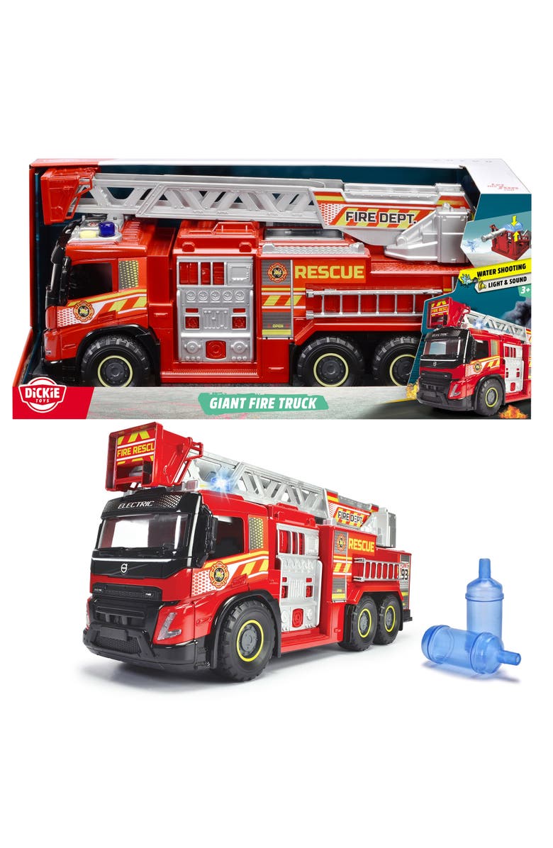 Dickie Toys Giant Fire Truck Red 22" Toy Vehicle, Alternate, color, Multicolored