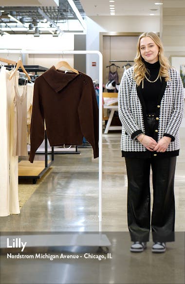 Adelita Split Cowl Neck Sweater