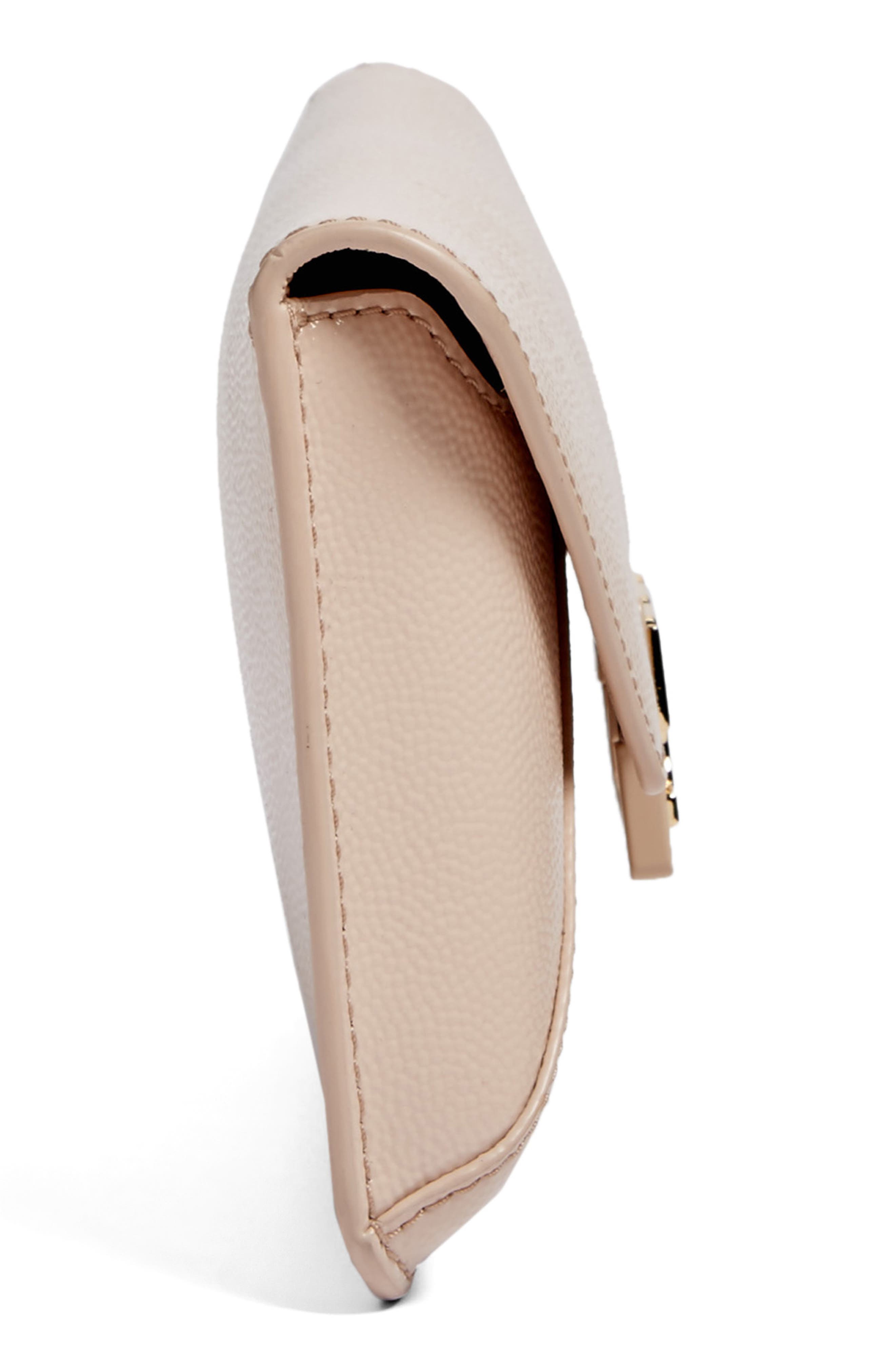 Tory Burch Gigi Caviar Leather Clutch, Alternate, color, 