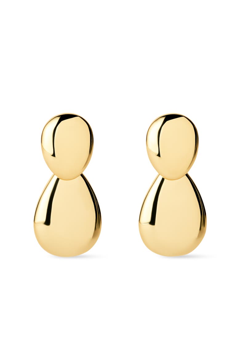 Drop Earrings - Pebble Earrings, Main, color, Gold