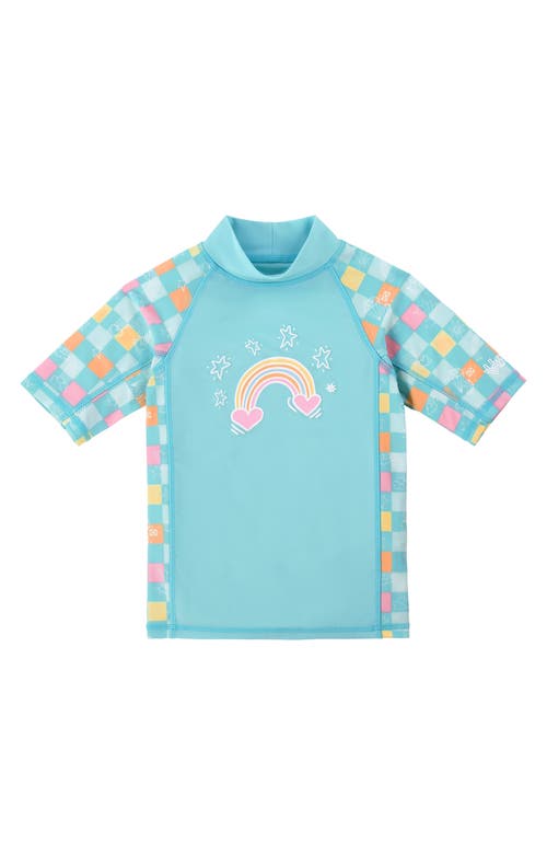 Uv Skinz Short Sleeve Sunny Swim Shirt In Blue