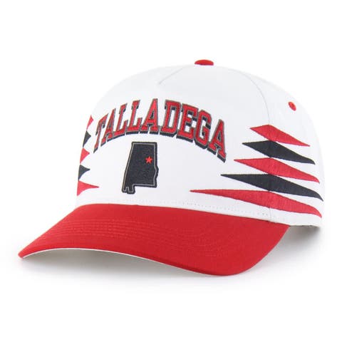 Men's '47  White/Red Talladega Superspeedway Diamond Cut Hitch Adjustable Hat