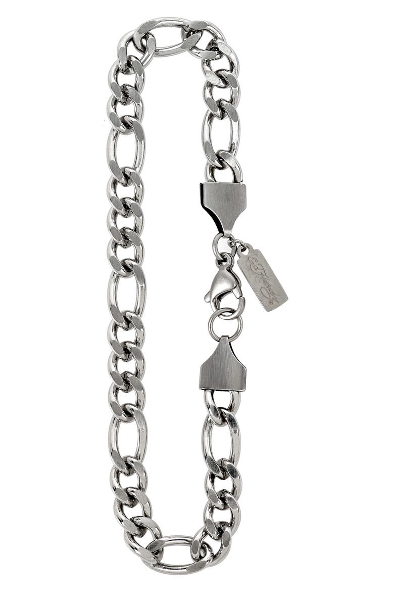 Men's Figaro Chain Bracelet, Alternate, color, SILVER