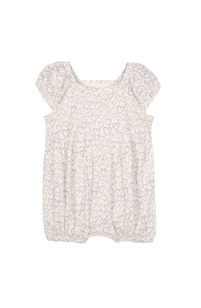 Mabel + Honey Zoey Baby Romper, Main, color, Purple