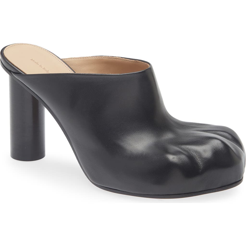Jw Anderson J.w. Anderson Heeled Paw Leather Mules In Black