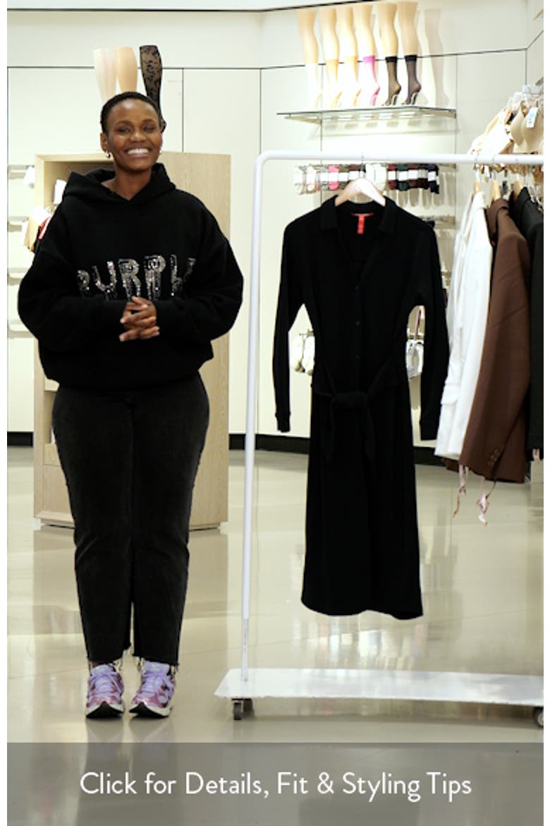 Long Sleeve Knit Shirtdress video