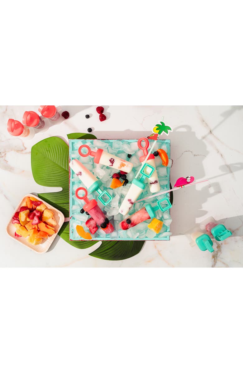 CUISIPRO Snap-Fit Square Pop Mold, Alternate, color, Turquoise