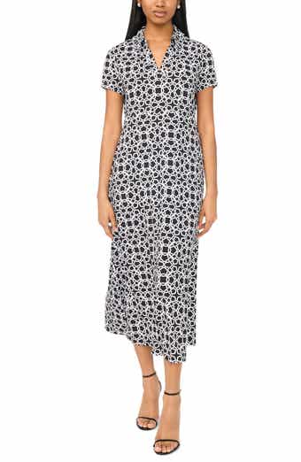 Collared V-Neck Maxi Dress