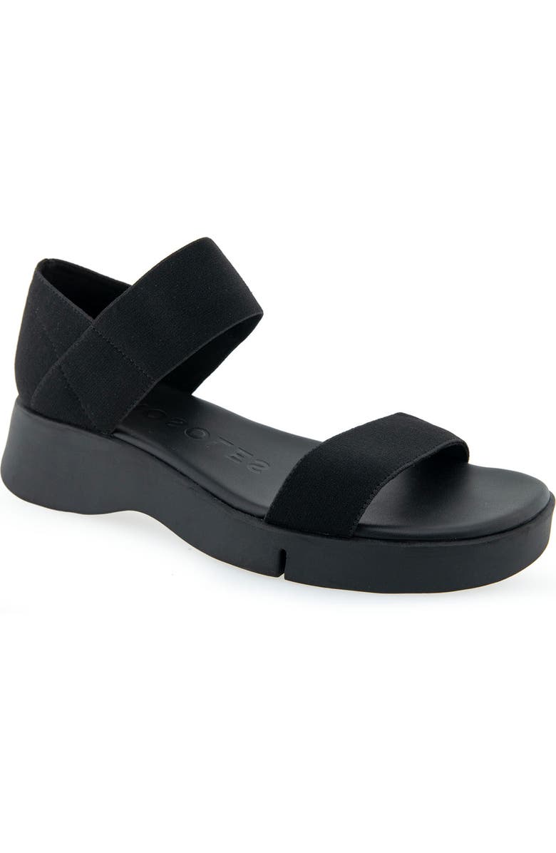 Aerosoles Freedom Lug Sole Sandal, Main, color, Black