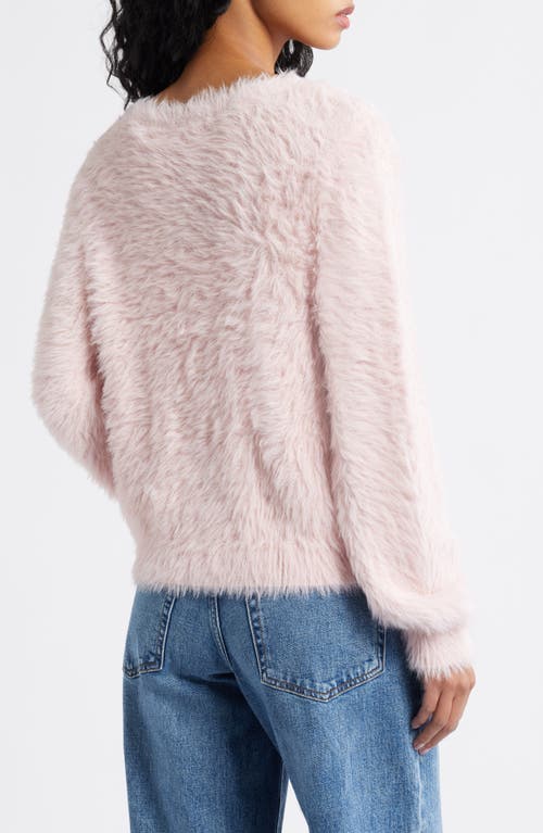 Bp. Sparkle Fuzzy Cardigan In Pink