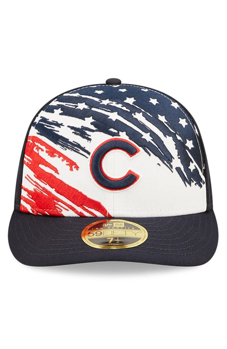 New Era Men's New Era Navy Chicago Cubs 2022 4th of July Low Profile 59FIFTY Fitted Hat, Alternate, color, Navy