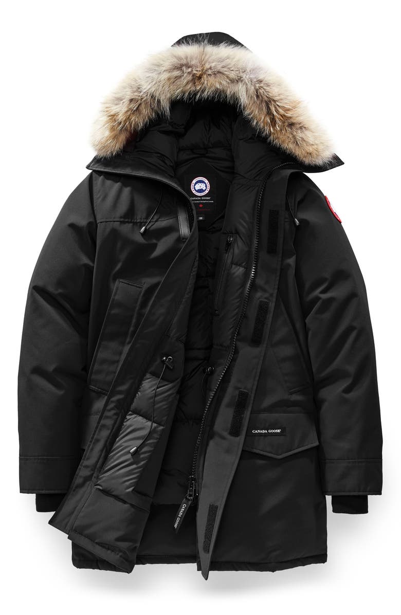 Canada Goose Langford Slim Fit Down Parka with Genuine Coyote Fur Trim, Alternate, color, 